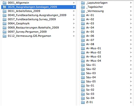 screenshot of a file structure