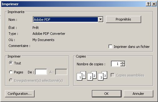 screenshot of computer window when selecting to print a file as "Adobe PDF"
