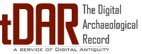 Logo for tDAR, The Digital Archaeological Record, a service of Digital Antquity