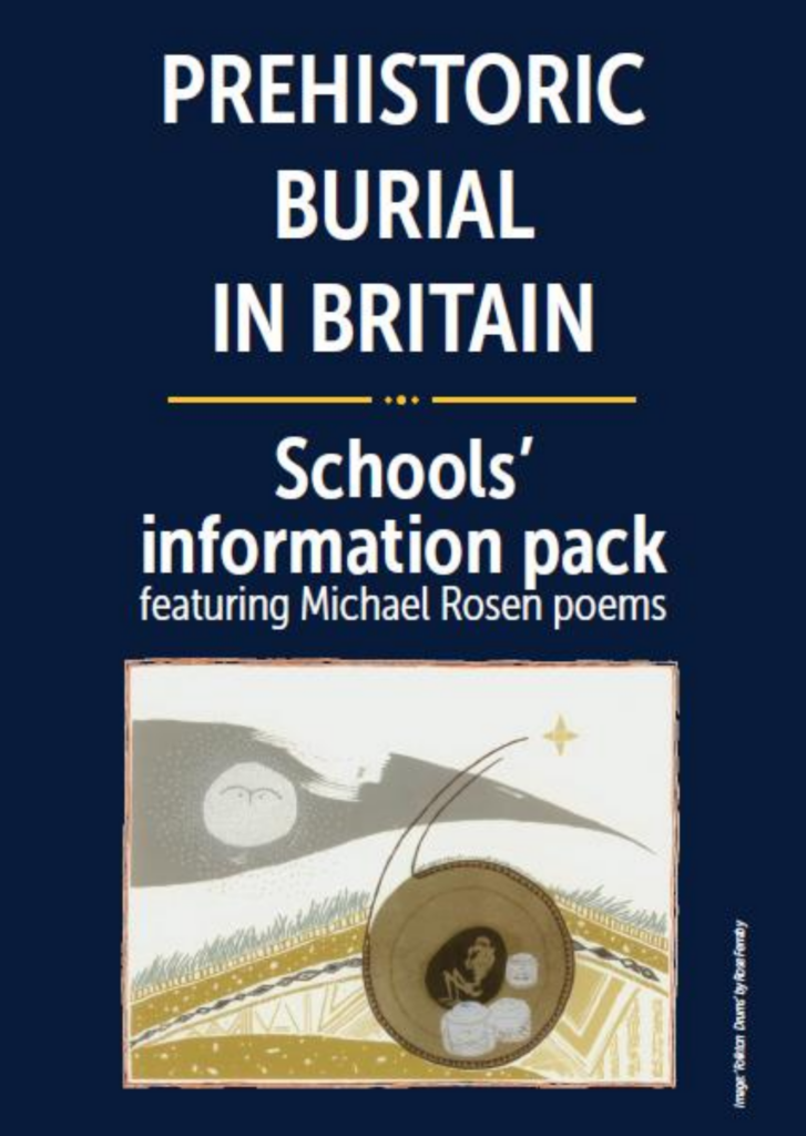 Front cover of Schools' information pack for the Grave Goods Project