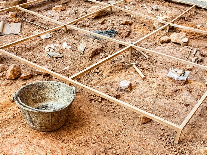 Image of an archaeological excavation in progress