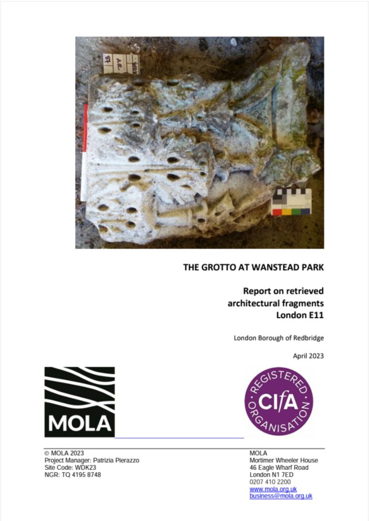 The front cover of a report by Museum of London Archaeology