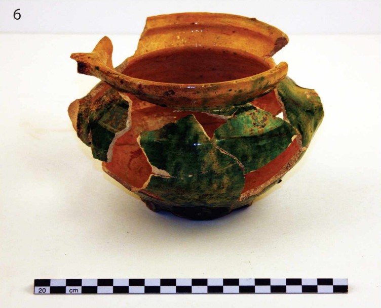 A reconstructed medieval pot