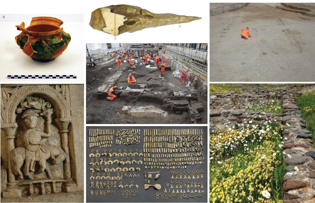 A montage of archaeology based pictures