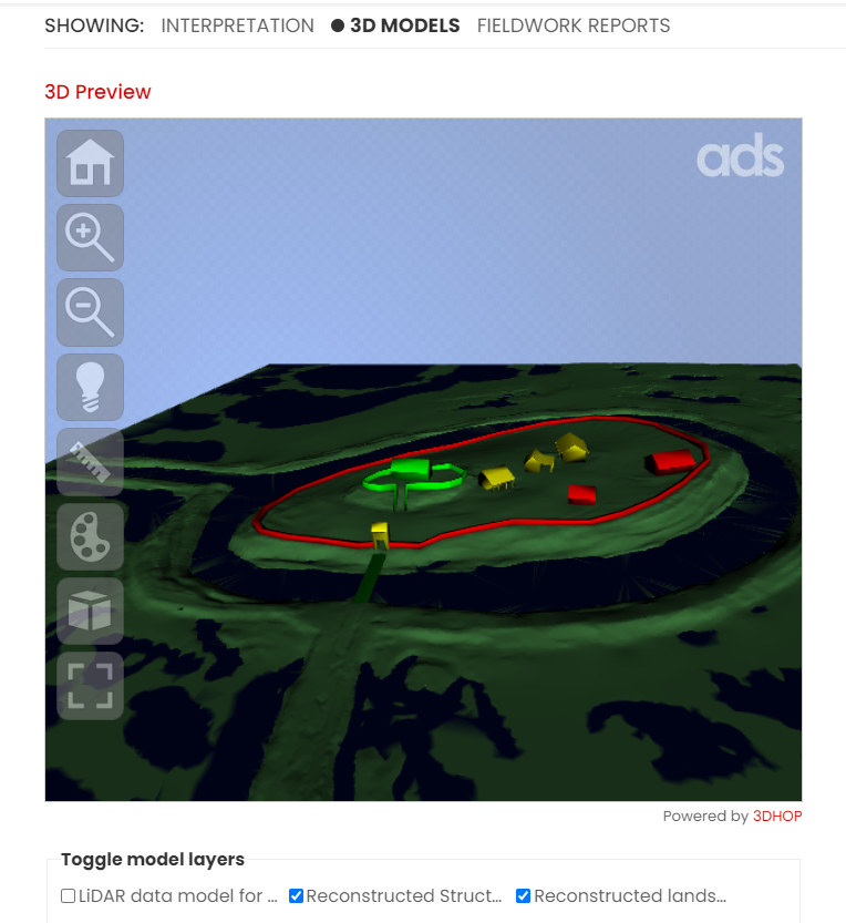 A screenshot of the updated 3DHOP viewer