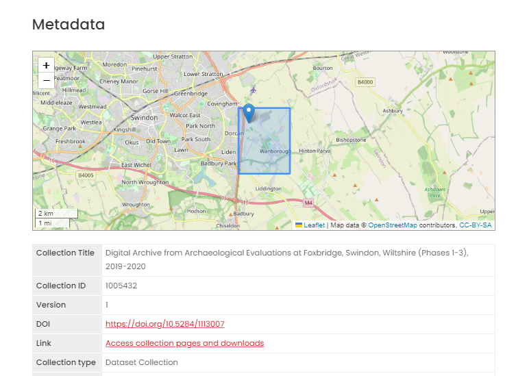 Screenshot of updated map interface using Leaflet