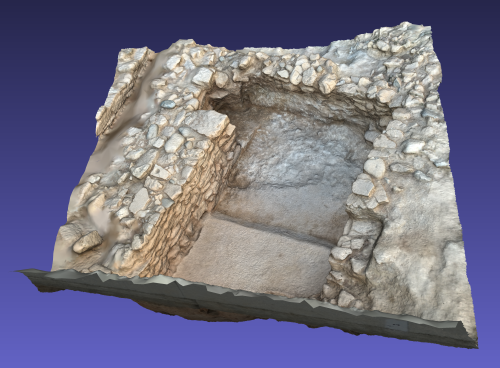 3D model of an archaeological feature (plaster floor) at Erimi-Pitharka.