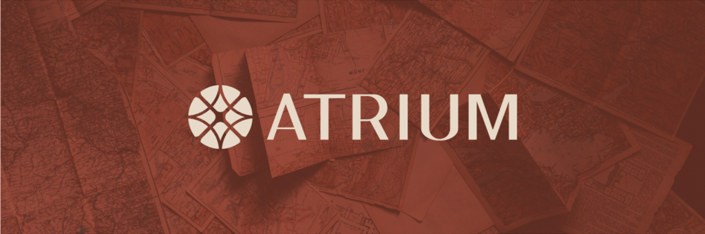 A banner for the ATRIUM project