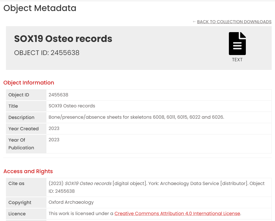 A screenshot of the new metadata template page