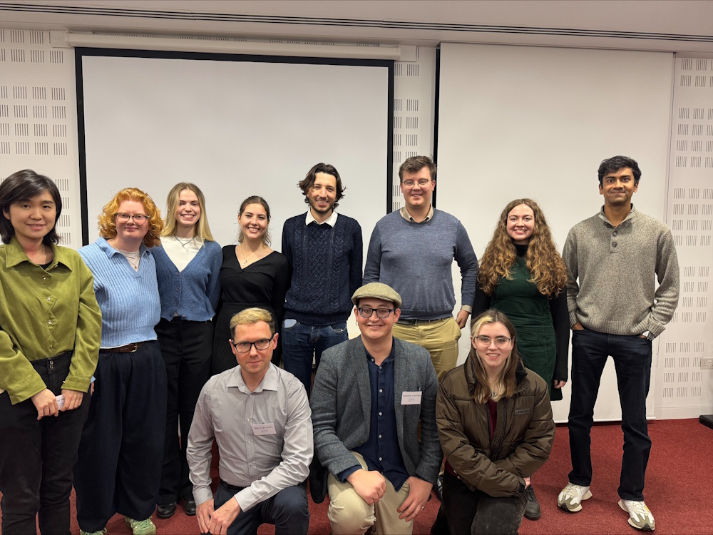 Image of 11 people representing or associated with the University of York at CAA