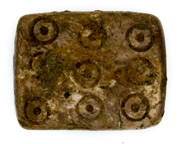 A gaming piece retrieved from a pit alignment on Brampton South. © A14C2H courtesy of MOLA Headland Infrastructure.