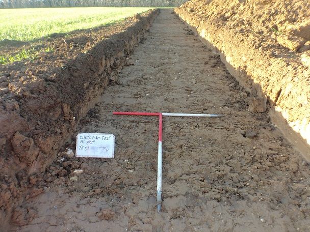 Trench 1, looking west - post-ex