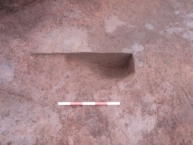 Thumbnail of NW facing shot of possible pit 47009