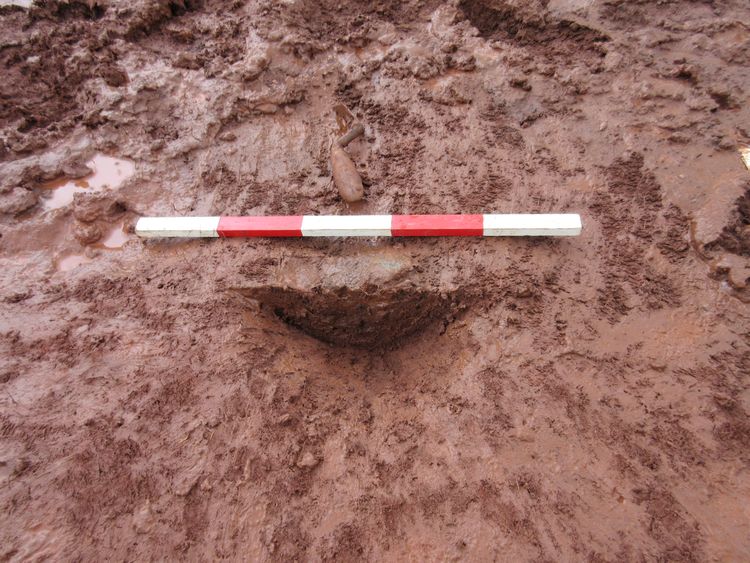 Thumbnail of NW facing shot of posthole 46060