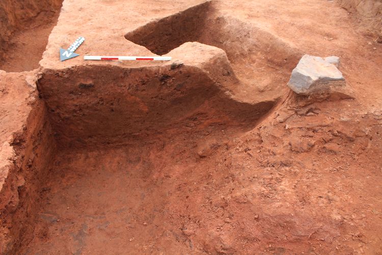 Thumbnail of SE facing shot of pit 47061 and possible pit 47009