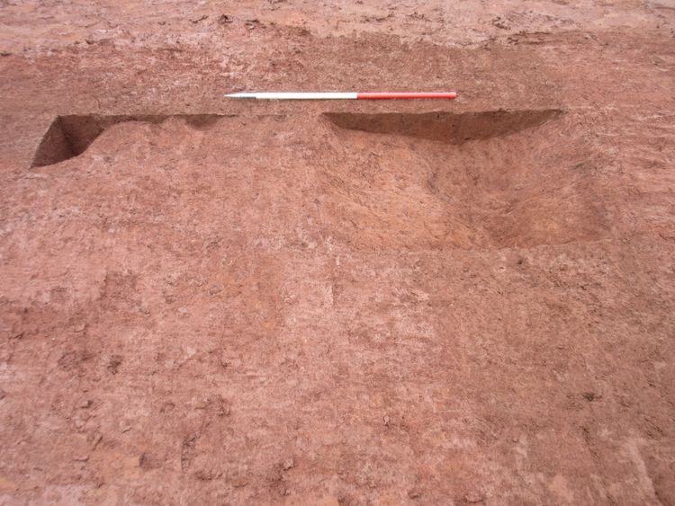 Thumbnail of W facing shot of ditch 46066