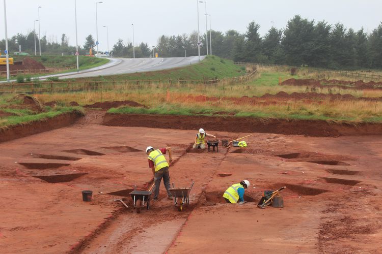 Thumbnail of W facing working shot of excavation of ring ditch