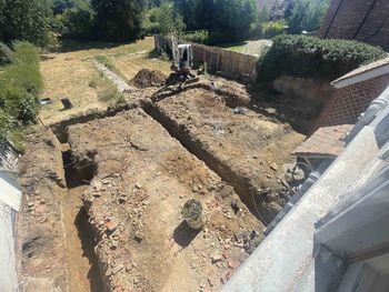 Shot showing Plot 1 during work at Stonelands