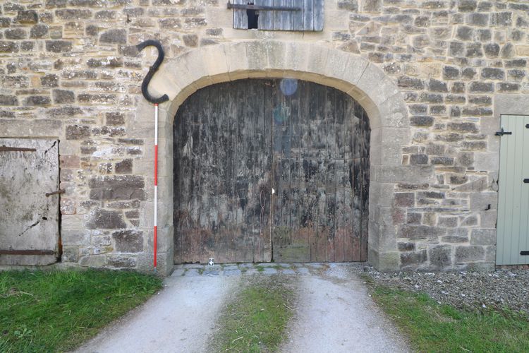 Thumbnail of Figure 38 View south from outside of the northern portal with gate closed