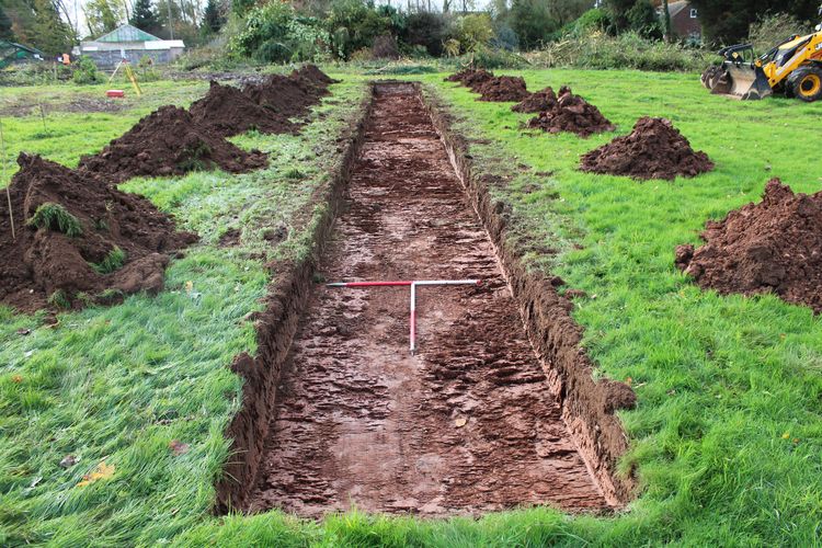 Images from an Archaeological Evaluation at Durno's Nursery, Old Holly Lane, Atherstone, Warwickshire, November 2022