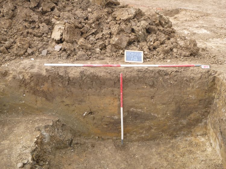 Thumbnail of East facing section of multiple pits [327]
