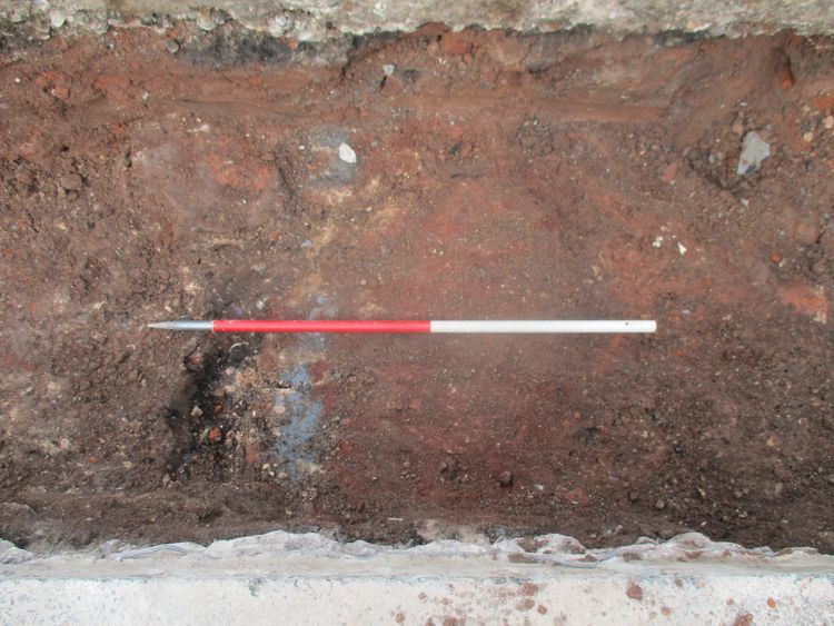 Thumbnail of SID18 trench 21 walls 2106 and 2107 plan shot