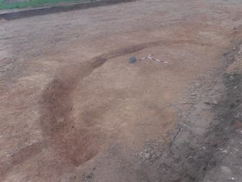 S facing overview of G117 ring ditch. Copyright HS2 Ltd.