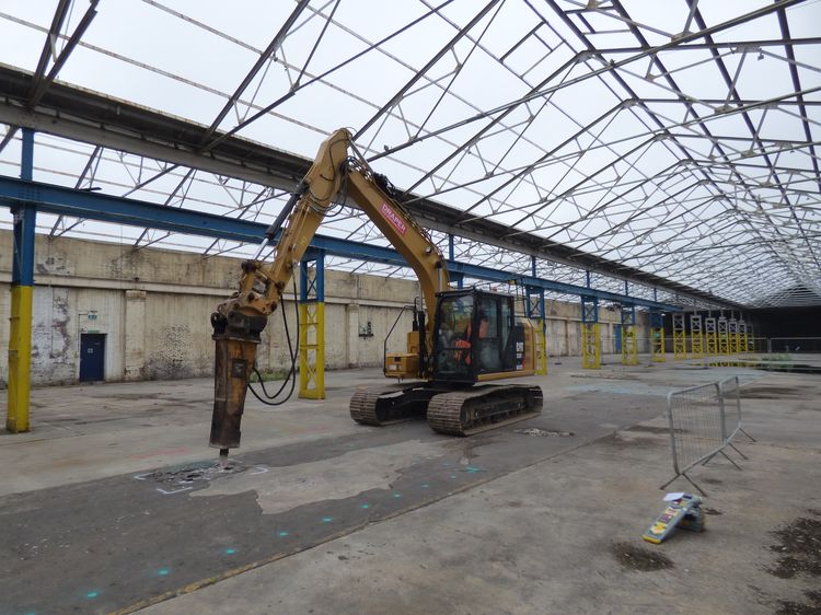 Breaking out Borehole 1. From Geoarchaeological Borehole Investigation at Saltley Business Park, Birmingham, HS2 Northern Section	