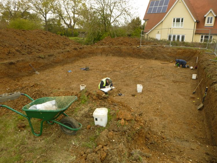 colchest3-420375: Site Data from an Archaeological Excavation North of 63 Rectory Road, Stisted, Essex, 2021. Copyright:  Colchester Archaeological Trust