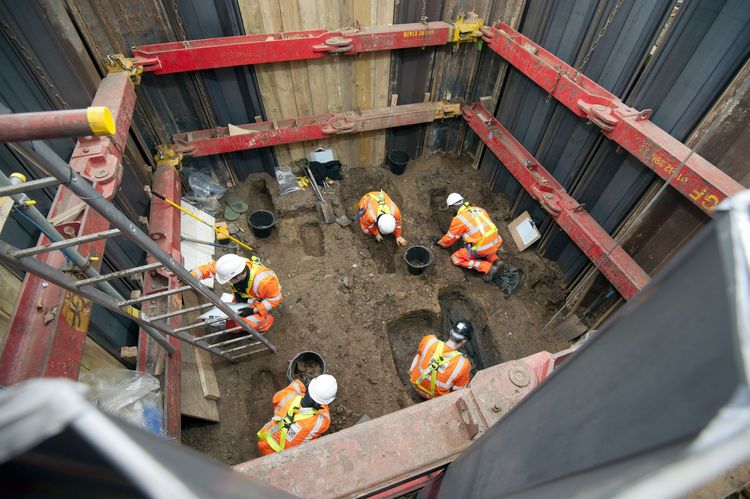hs2molah1-502451: Digital Archive from Archaeological Trial Trenching at St James's Gardens, Euston, Camden, Greater London, 2017-2022 (HS2 Phase One). Copyright:  High Speed Two Ltd.