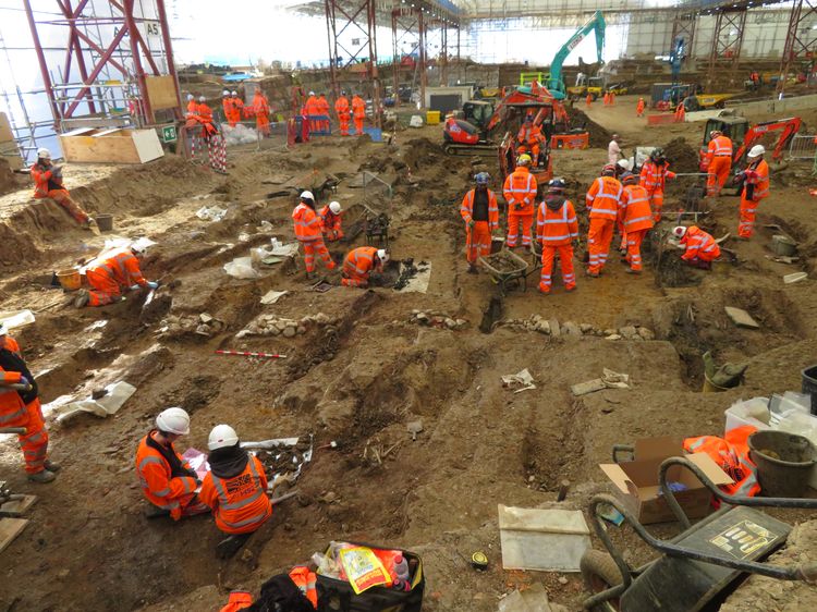 hs2molah1-508893: Digital Archive from Archaeological Excavations at St James's Gardens Burial Grounds, Euston, Camden, Greater London, 2018-2022 (HS2 Phase One). Copyright:  High Speed Two Ltd.