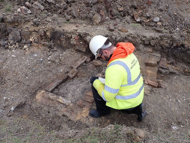 albionar1-512445: Digital Archive from an Archaeological Evaluation at The Old Plough, High Green, Abbotsley, Cambridgeshire, February 2023. Copyright:  Albion Archaeology