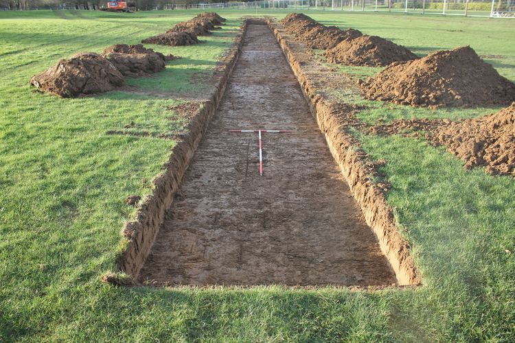 wessexar1-513597: Digital Archive from an Archaeological Evaluation at Rustington Golf Course, Angmering, West Sussex, January 2023. Copyright:  Wessex Archaeology