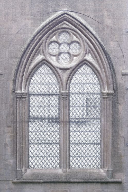 Thumbnail of Orthorectified image of point cloud showing external elevation of tracery in window S10.2.e (south transept) at Ely Cathedral in England (UK).