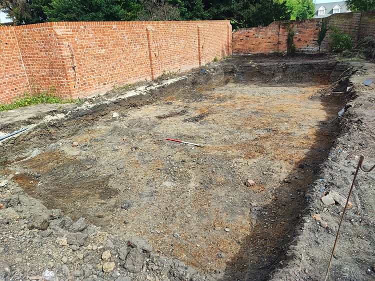colchest3-526874: Digital Archive from Archaeological Monitoring and Recording at 7 Church Street, Tollesbury, Maldon, Essex, August 2024. Copyright:  Colchester Archaeological Trust