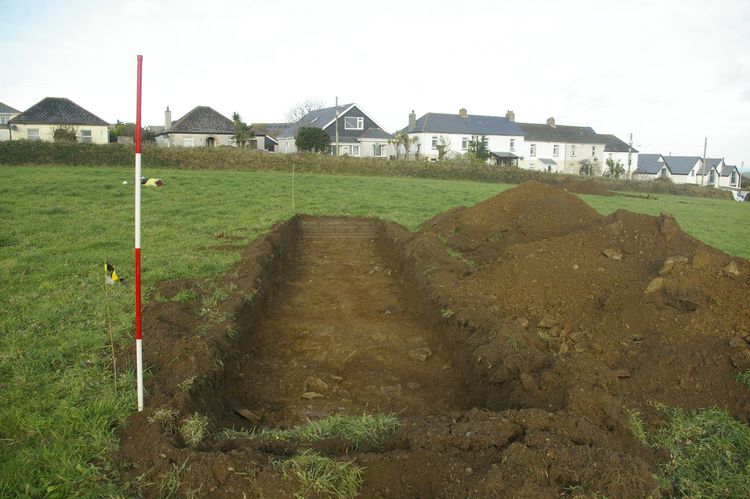 southwes1-336218: Digital Archive from Multiple Fieldwork Investigations at Wesley Road, Cubert, Cornwall, 2018-2022. Copyright:  South West Archaeology Ltd