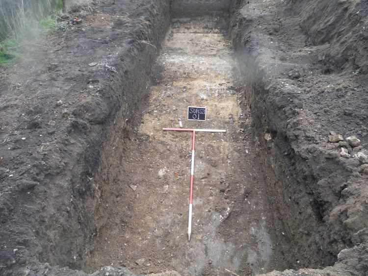 allenarc1-503879: Images and GIS Data from an Archaeological Evaluation at  67 High Street, Sutton, Cambridgeshire, January 2022. Copyright:  Allen Archaeology