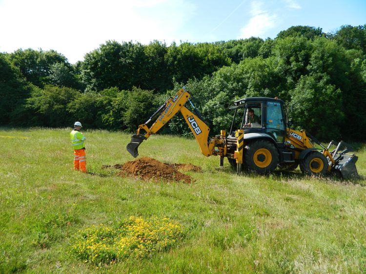 universi1-258160: Site Images from an Archaeological Evaluation at Harcourt Way, Northampton, Northamptonshire, June 2015. Copyright:  University of Leicester Archaeological Services