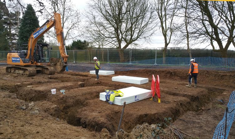 universi1-254886: Site Images from a Programme of Archaeological Observation, Investigation and Recording at Church Close, Braybrooke, Northamptonshire, November 2015 to February 2016. Copyright:  University of Leicester Archaeological Services