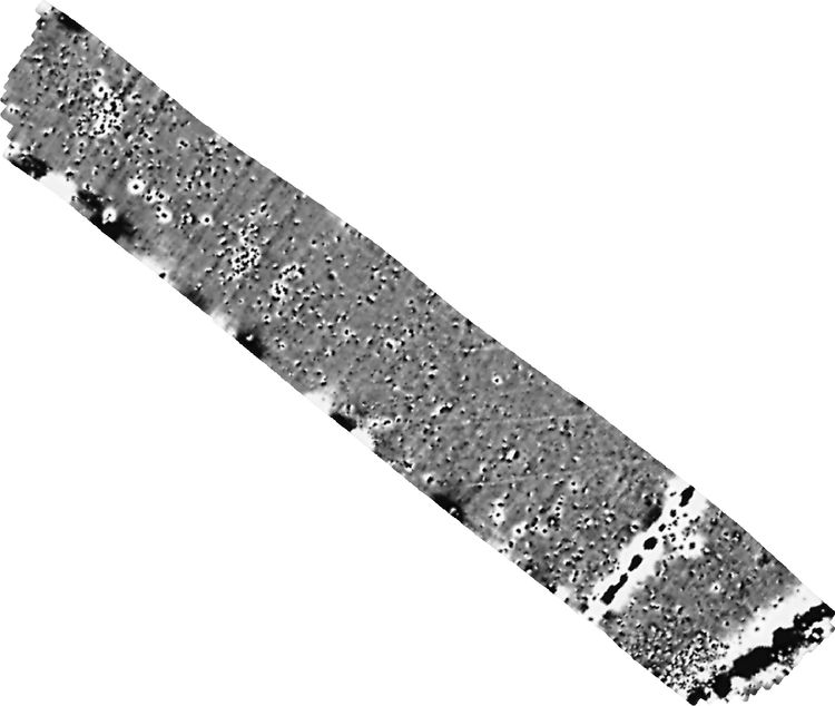 archaeol20-529313: Data from a Magnetometer Survey at Mannington Recreation Ground, Swindon, Wiltshire, December 2023. Copyright:  Archaeological Surveys Ltd