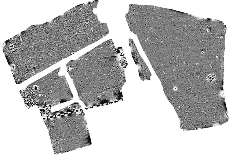 archaeol20-529391: Data from a Geophysical Survey at Manor Farm, West Ashton, Wiltshire, January 2024. Copyright:  Archaeological Surveys Ltd