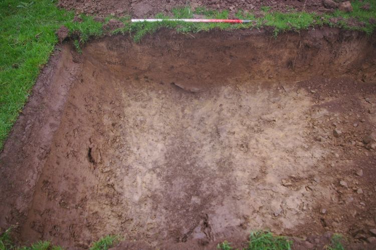 Thumbnail of A shot of Ditch [304]; looking north-north-west (1m scale).