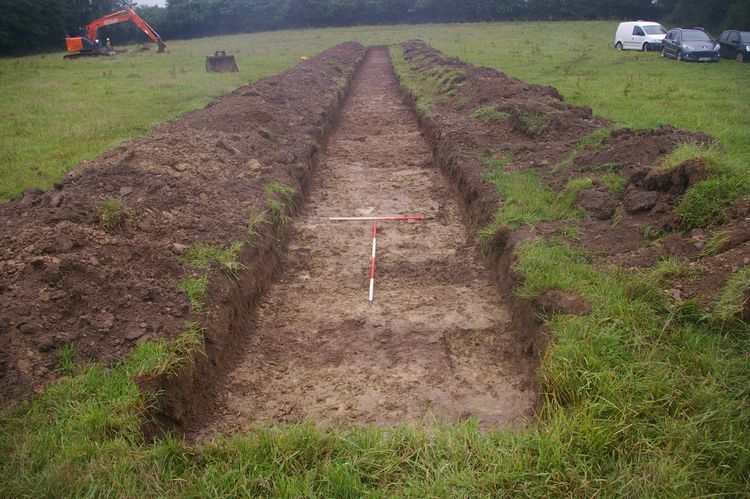 Thumbnail of A shot of Trench 07; looking north-north-west (1m and 2m scales).