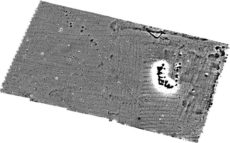 molanort1-319360: Digital Archive from a Geophysical Survey at Pury End, Towcester, Northamptonshire, 2018 to 2024. Copyright:  MOLA Northampton