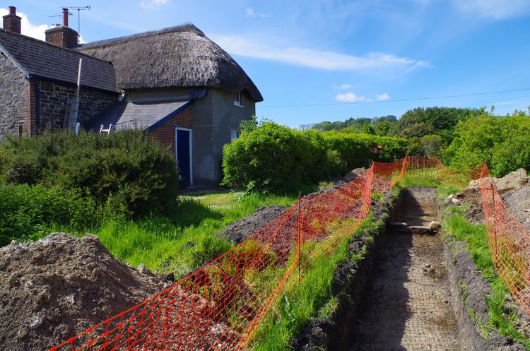 southwes1-346003: Data from a Geophysical Survey and an Archaeological Evaluation at Filleigh Village Hall, Filleigh, North Devon, March-May 2019. Copyright:  South West Archaeology Ltd