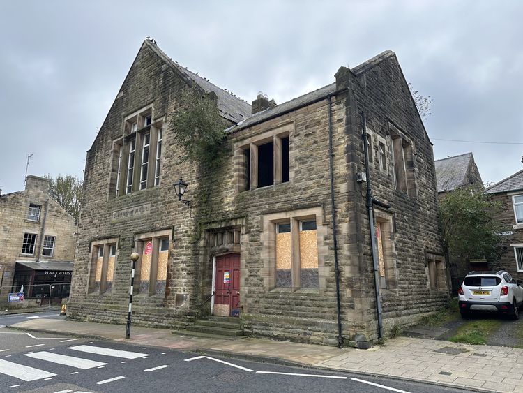 adapther1-528747: Site Images from Level 2 Historic Building Recording Works at Old Church Hall, Haltwhistle, Northumberland, July to November 2024. Copyright:  Adapt Heritage