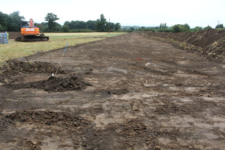 headland3-324402: Digital Archive from a Trial Trench Evaluation at Gloucester Sewerage Growth, Hardwicke, Gloucestershire, July 2018. Copyright:  Headland Archaeology (UK) Ltd