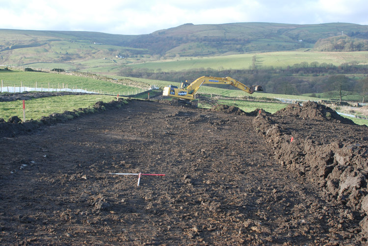 aocarcha1-149874: Digital Archive from a Watching Brief at Coal Clough Wind Farm, Burnley, Lancashire, June 2013 - February 2014. Copyright:  AOC Archaeology Group