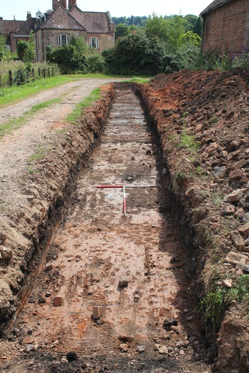 cotswold2-530976: Digital Archive from an Archaeological Evaluation at Home Farm, Flaxley, Forest of Dean, Gloucestershire, July - August 2024. Copyright:  Cotswold Archaeology