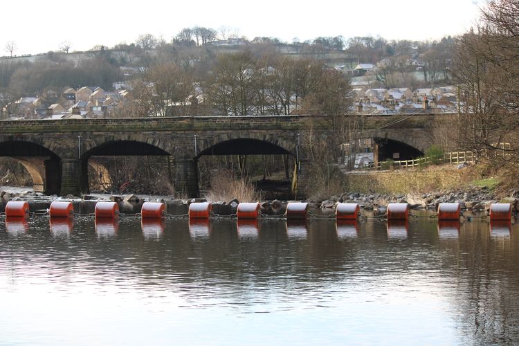 oxfordar2-530751: Images from a Historic Building Investigation and Recording at Mirfield Viaduct (Transpennine Route Upgrade West), Mirfield, West Yorkshire, January 2024. Copyright:  Oxford Archaeology North